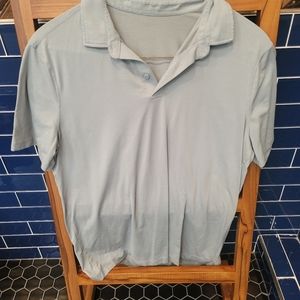 Heathered dove grey, Lululemon evolution polo size large